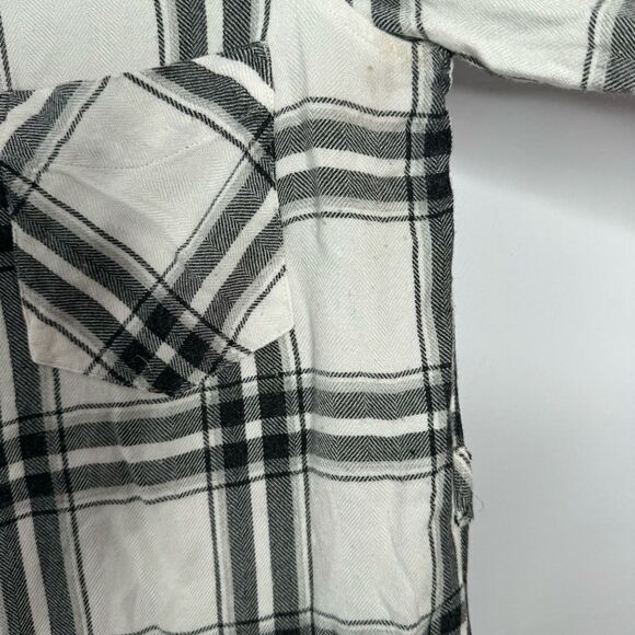 Rails black and white plaid shirt dress size small - Picture 4 of 6